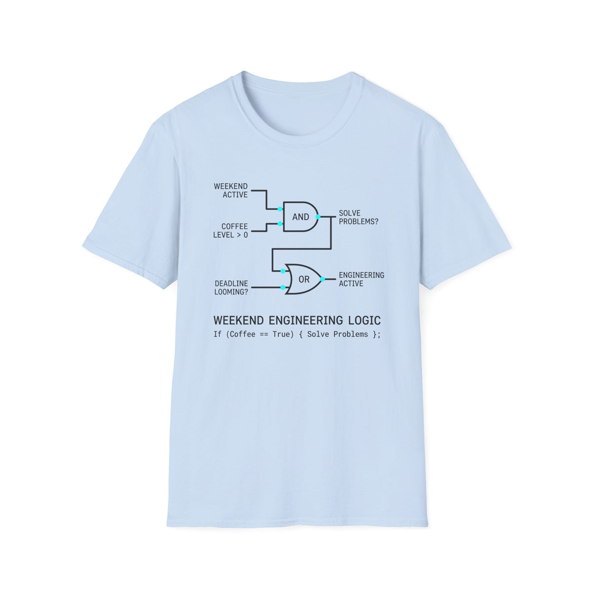 Geometric Logic Gate Circuit Diagram T-Shirt