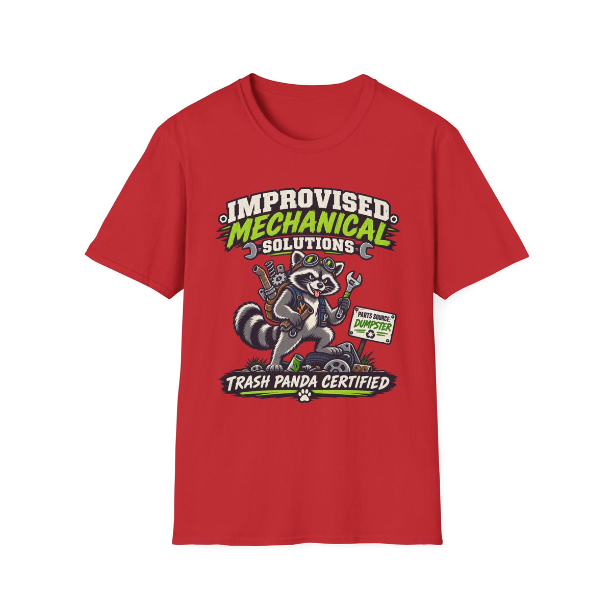 Improvised Mechanical Trash Raccoon T-Shirt