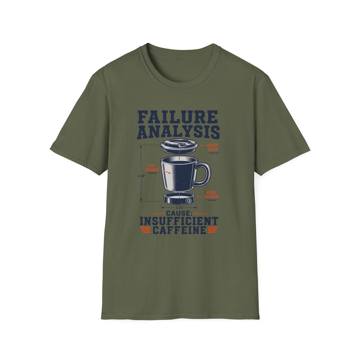 Failure Analysis Insufficient Caffeine T-Shirt