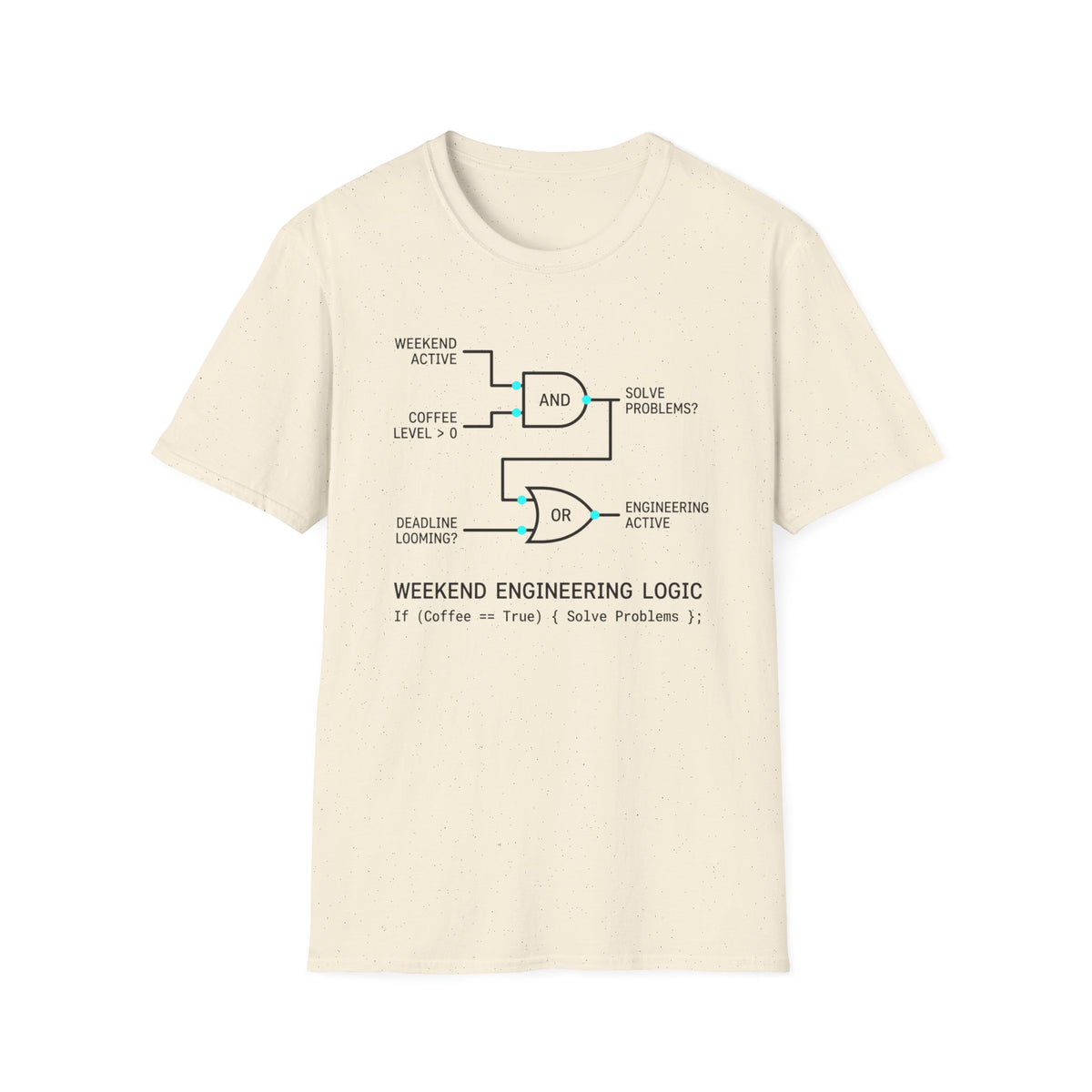 Geometric Logic Gate Circuit Diagram T-Shirt