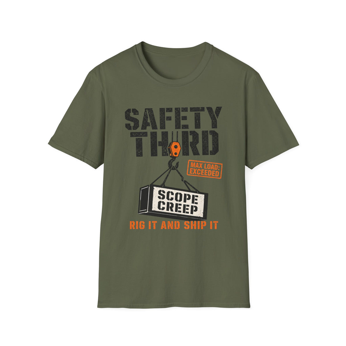 Heavy Industrial Crane Lift Limit T-Shirt