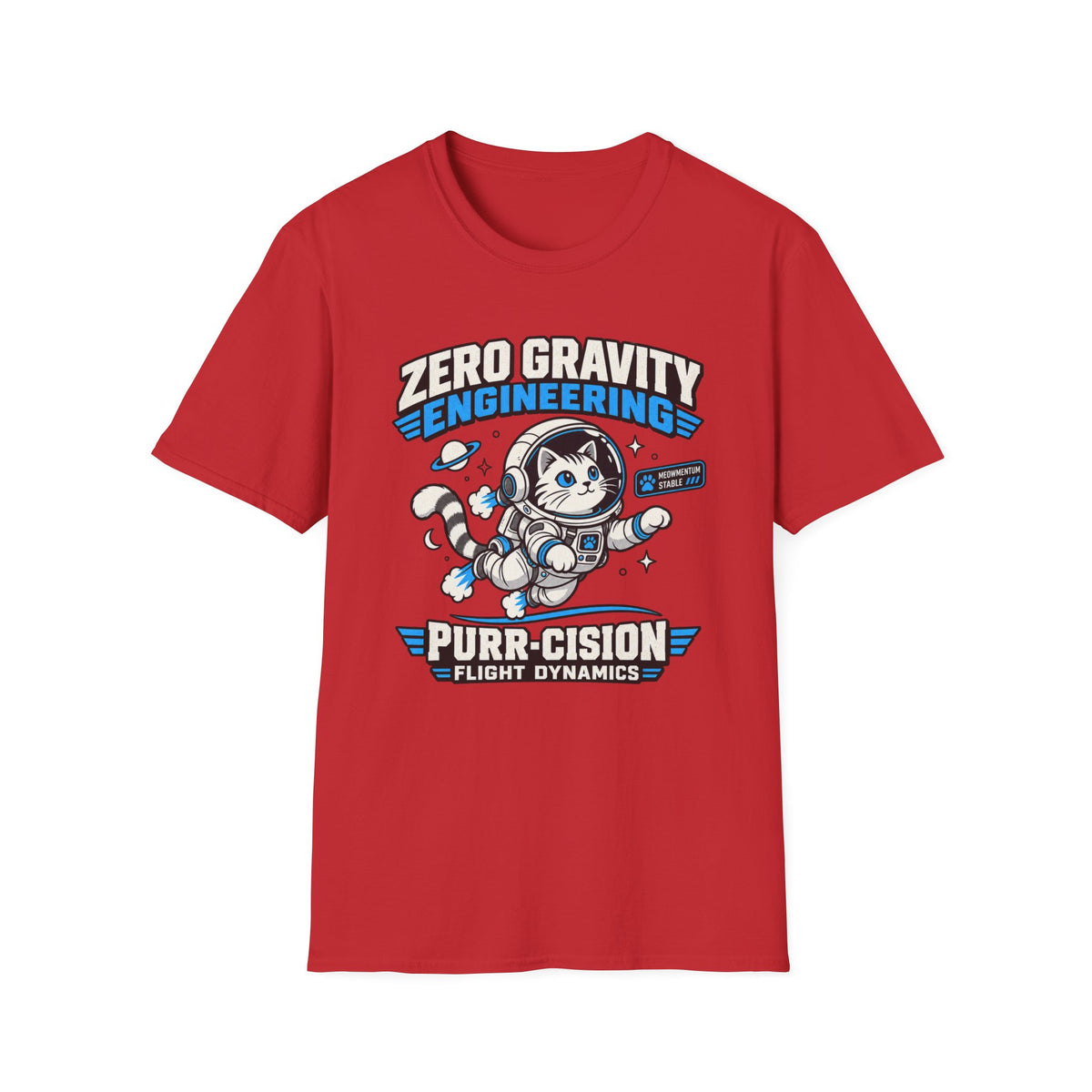Zero Gravity Cat Engineering T-Shirt