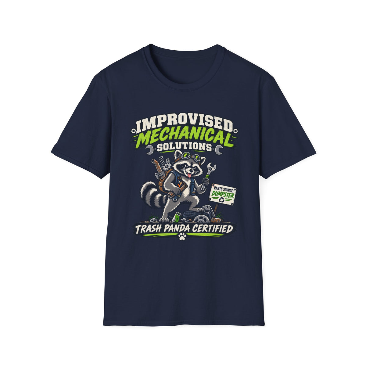Improvised Mechanical Trash Raccoon T-Shirt