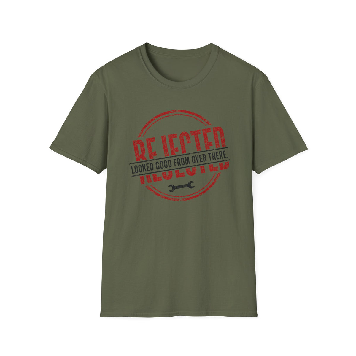 Rejected Looked Good From Over There Red T-Shirt