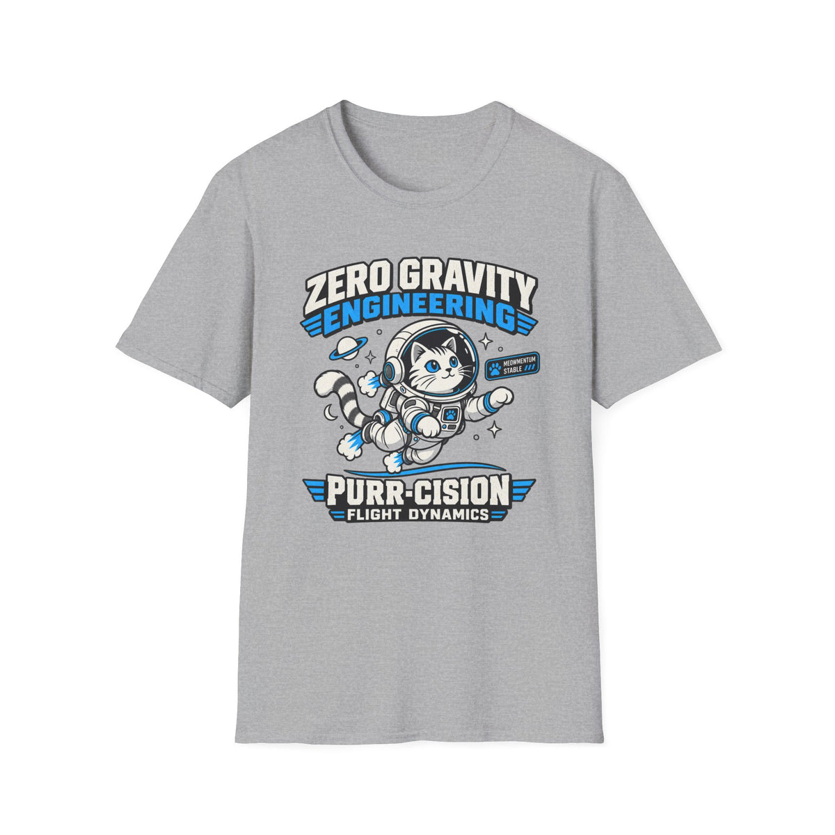 Zero Gravity Cat Engineering T-Shirt