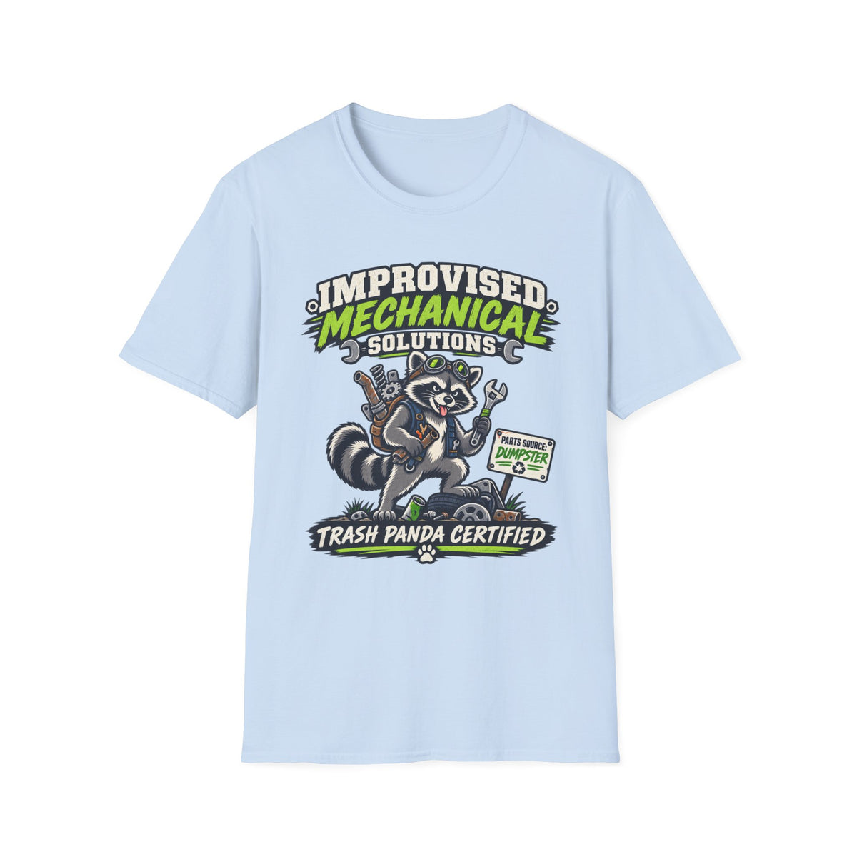 Improvised Mechanical Trash Raccoon T-Shirt