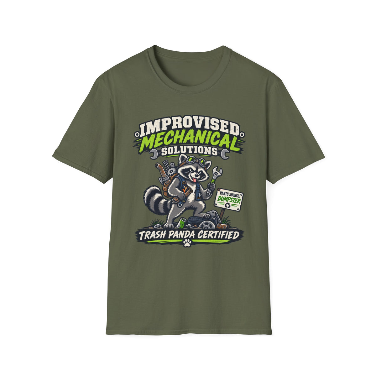 Improvised Mechanical Trash Raccoon T-Shirt
