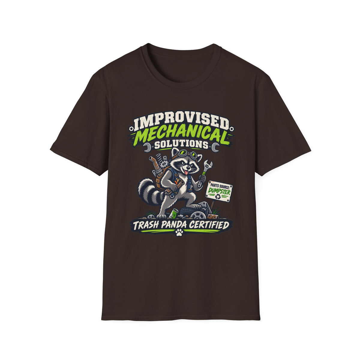 Improvised Mechanical Trash Raccoon T-Shirt
