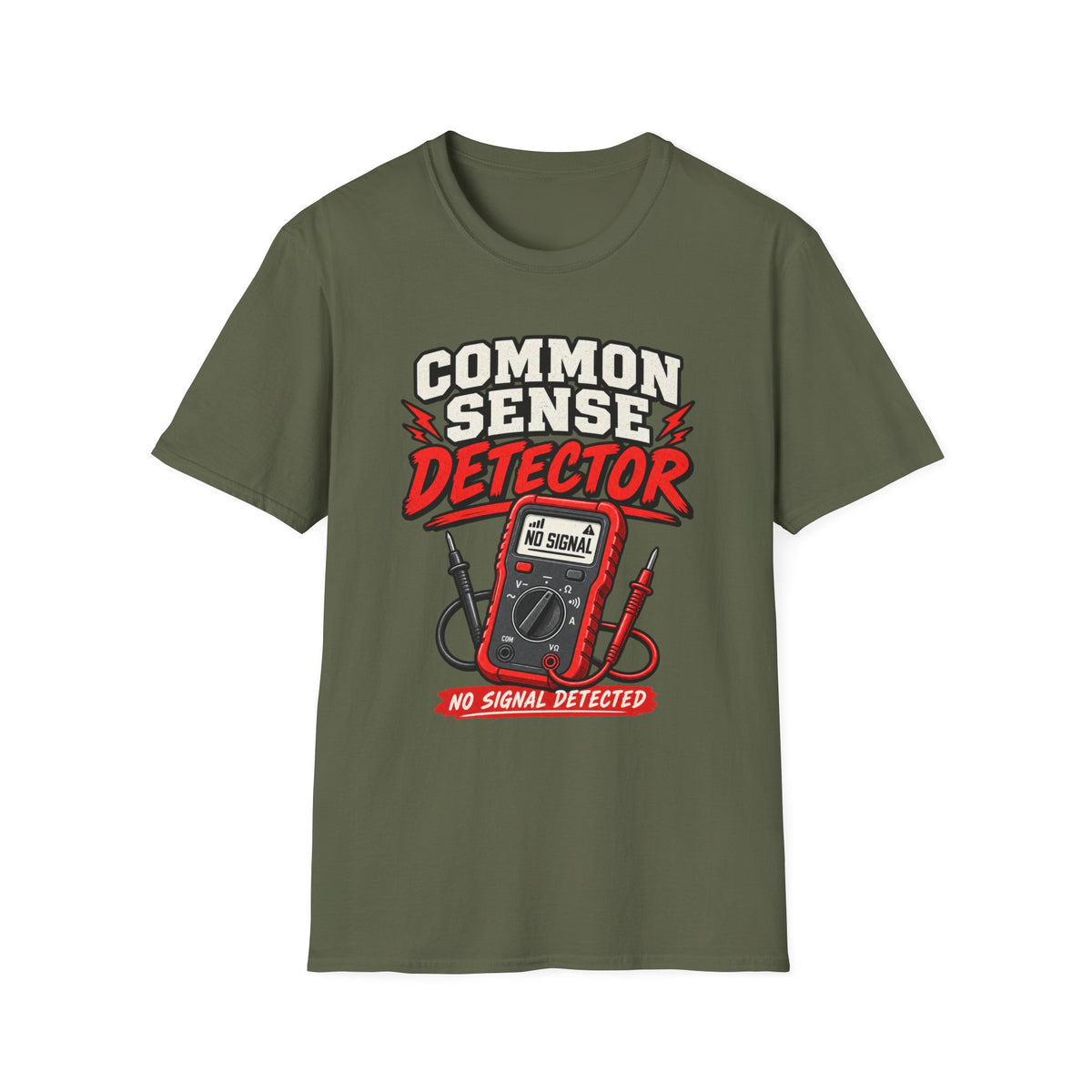 Common Sense Detector No Signal T-Shirt