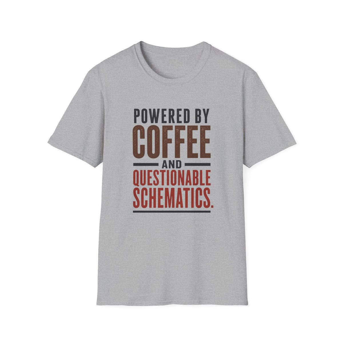 Powered by Coffee and Questionable Schematics T-Shirt