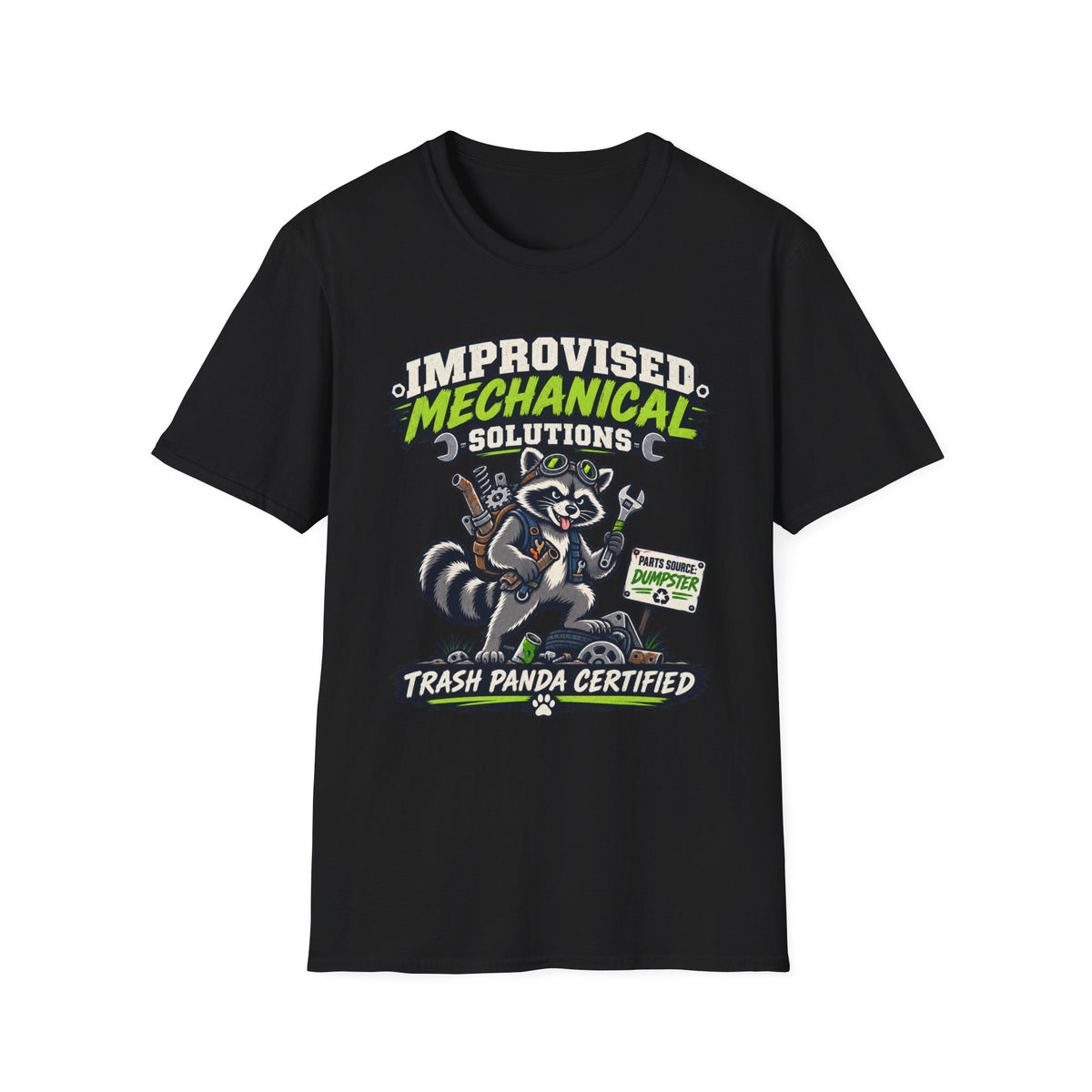 Improvised Mechanical Trash Raccoon T-Shirt