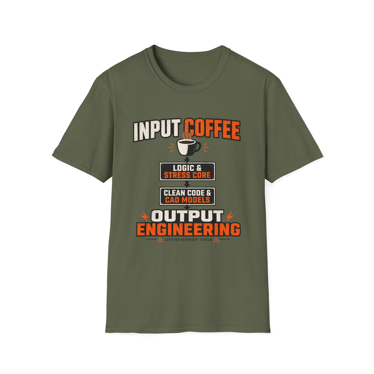 Minimalist Coffee To Code Input T-Shirt