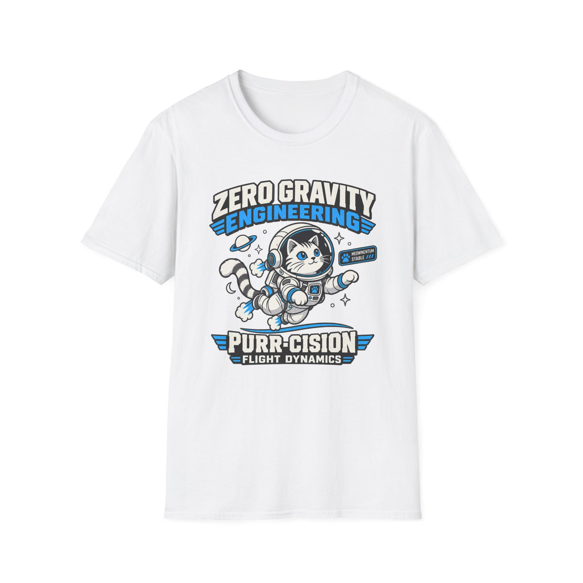 Zero Gravity Cat Engineering T-Shirt