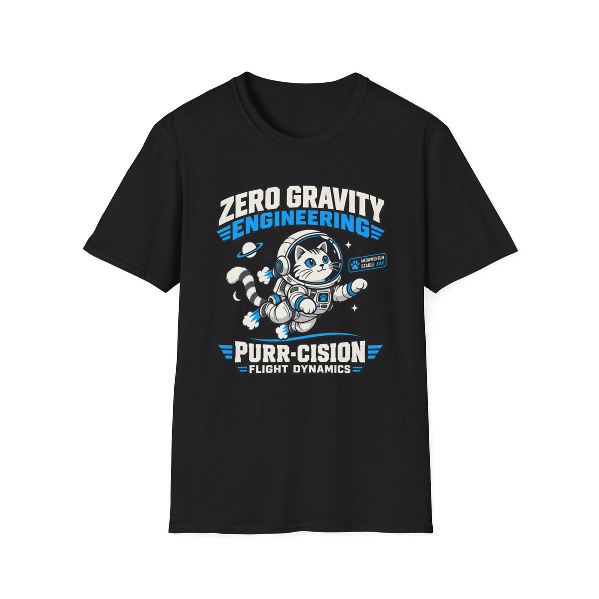 Zero Gravity Cat Engineering T-Shirt
