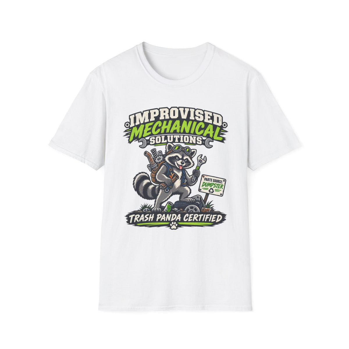 Improvised Mechanical Trash Raccoon T-Shirt