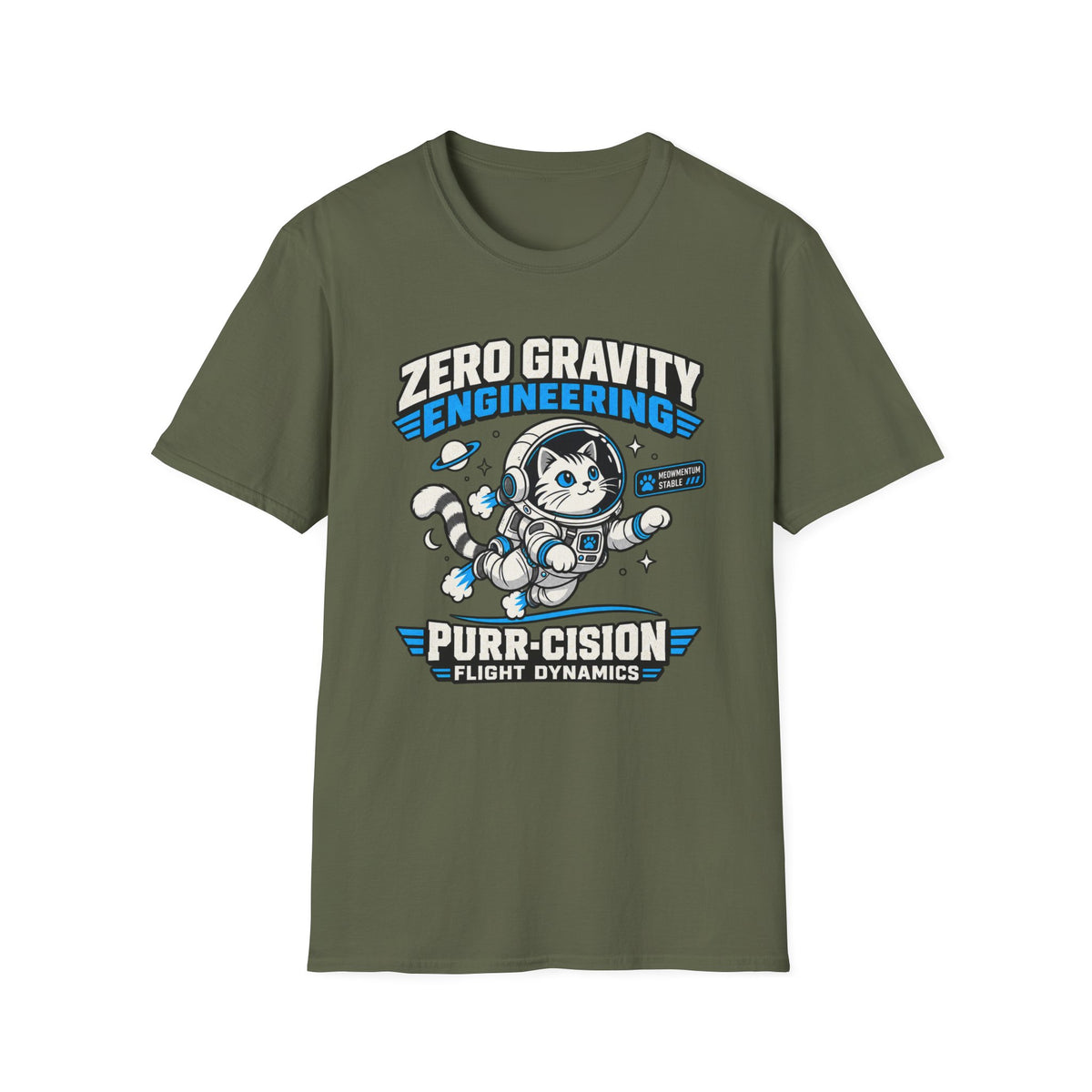 Zero Gravity Cat Engineering T-Shirt