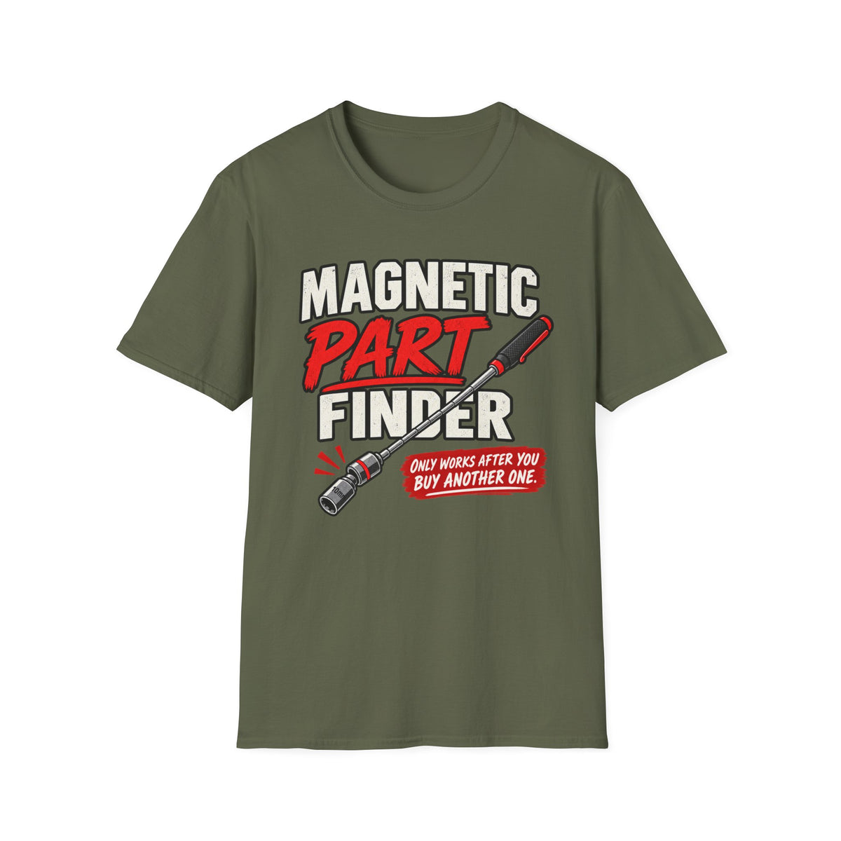 Magnetic Part Finder Tool T-Shirt