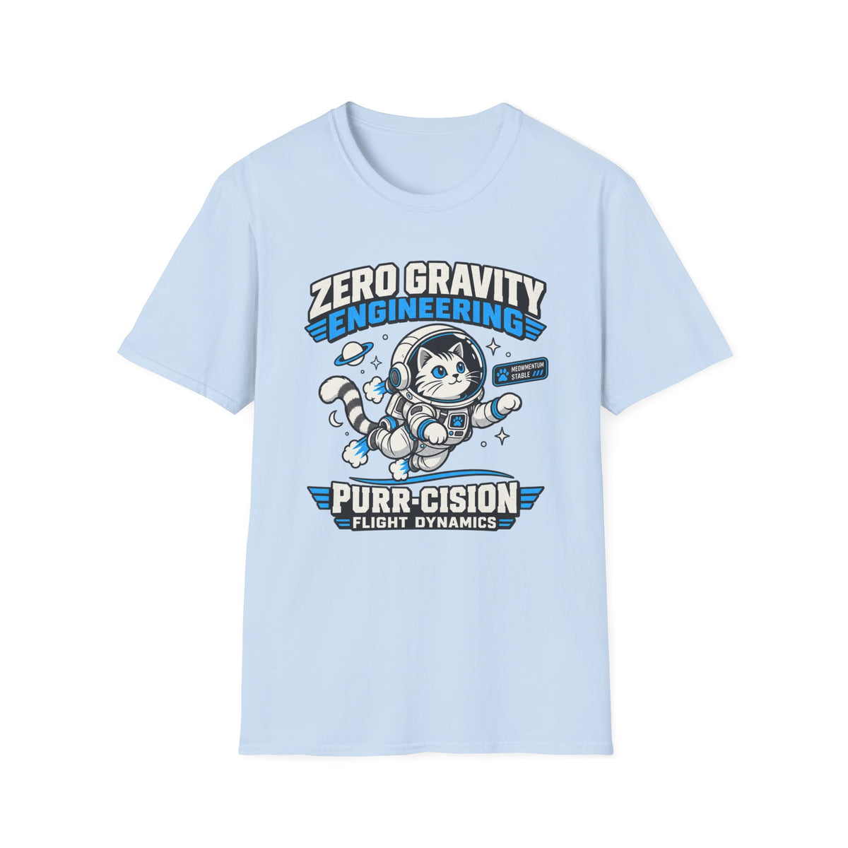 Zero Gravity Cat Engineering T-Shirt