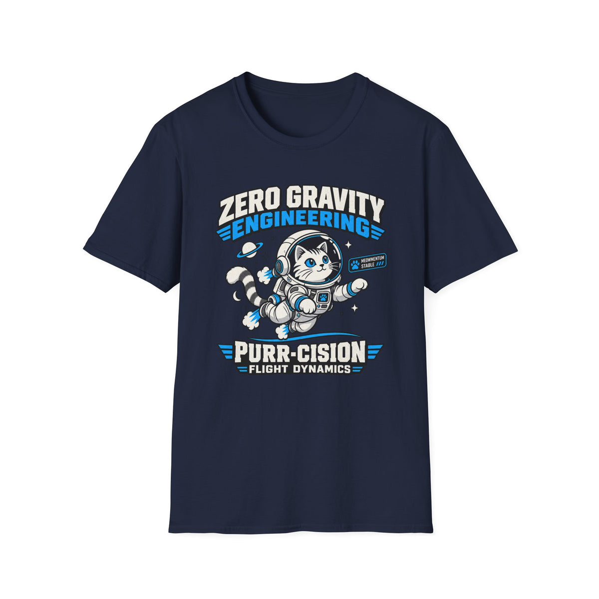 Zero Gravity Cat Engineering T-Shirt