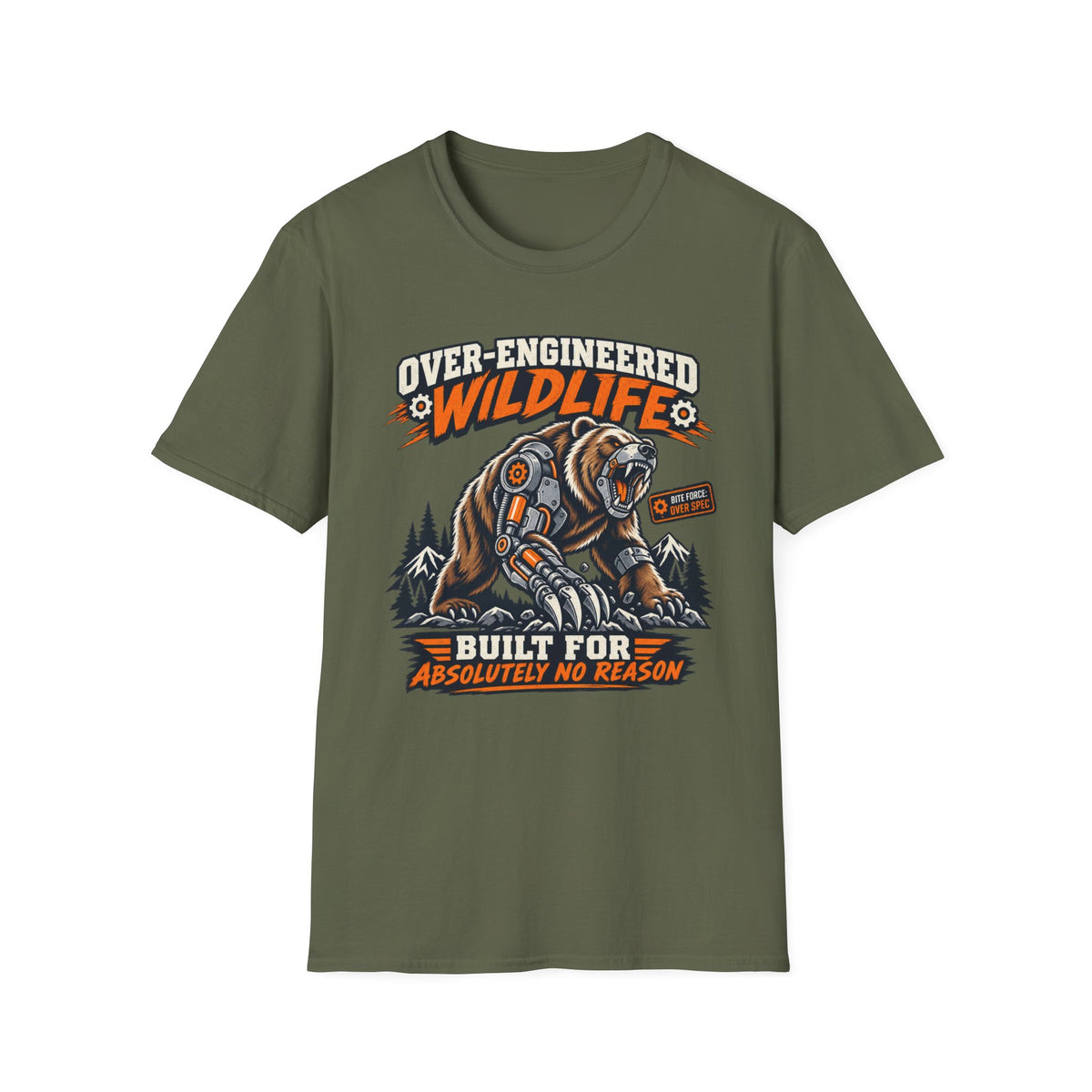 Over-Engineered Wildlife Bear T-Shirt